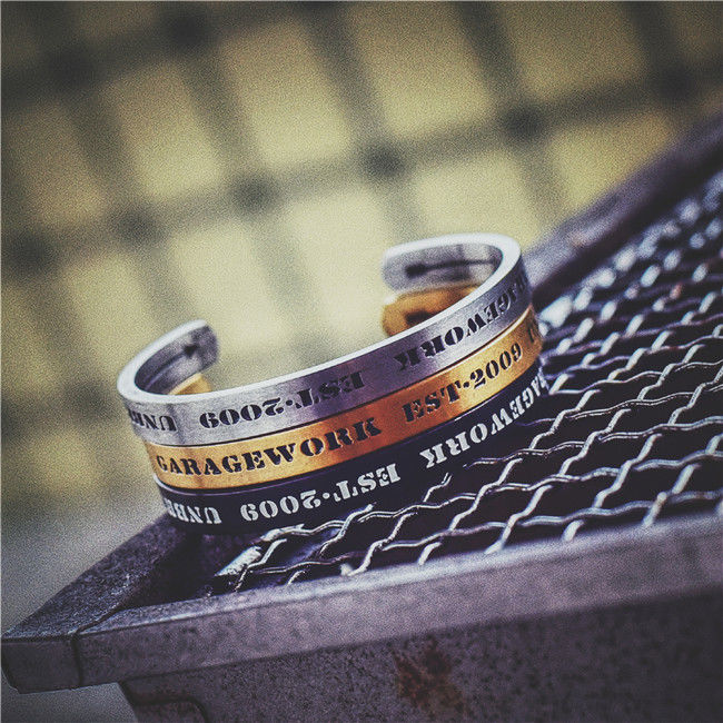 Letter Titanium Steel Bracelet