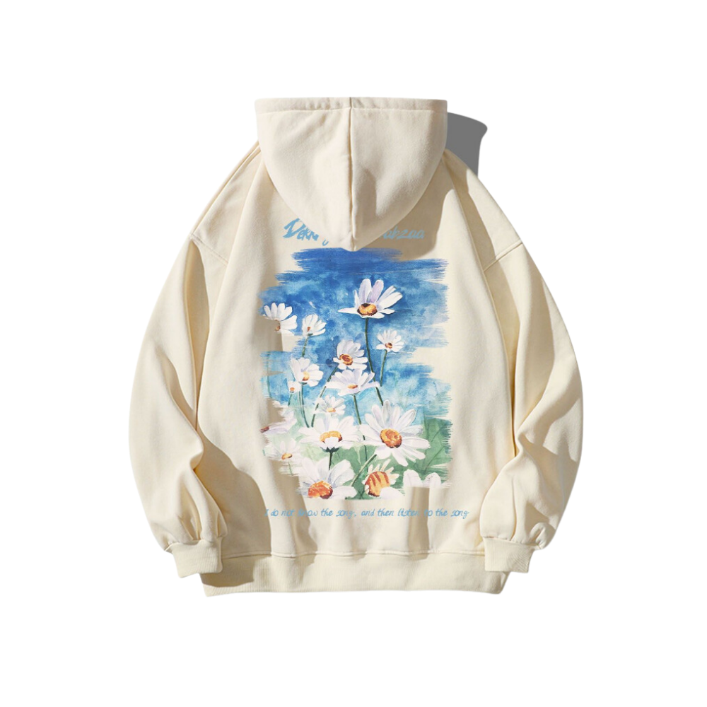 Little Daisy Oil Painting Hoodie
