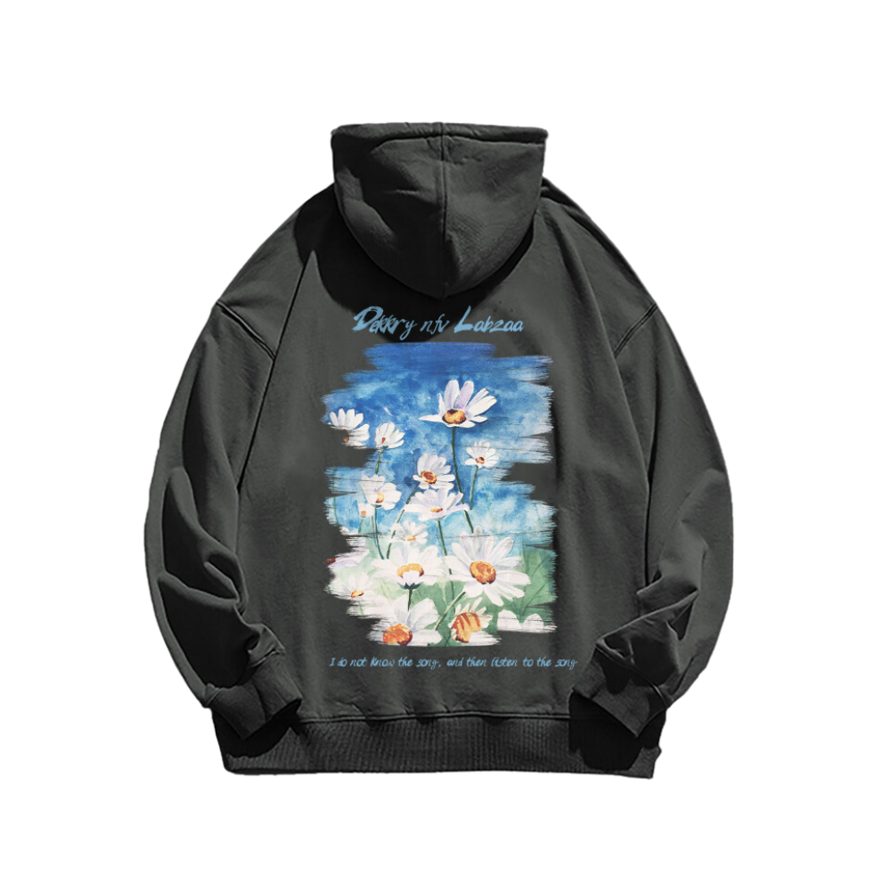 Little Daisy Oil Painting Hoodie