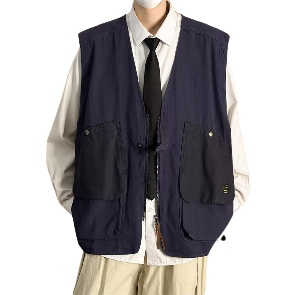 Vintage Solid Color Vest