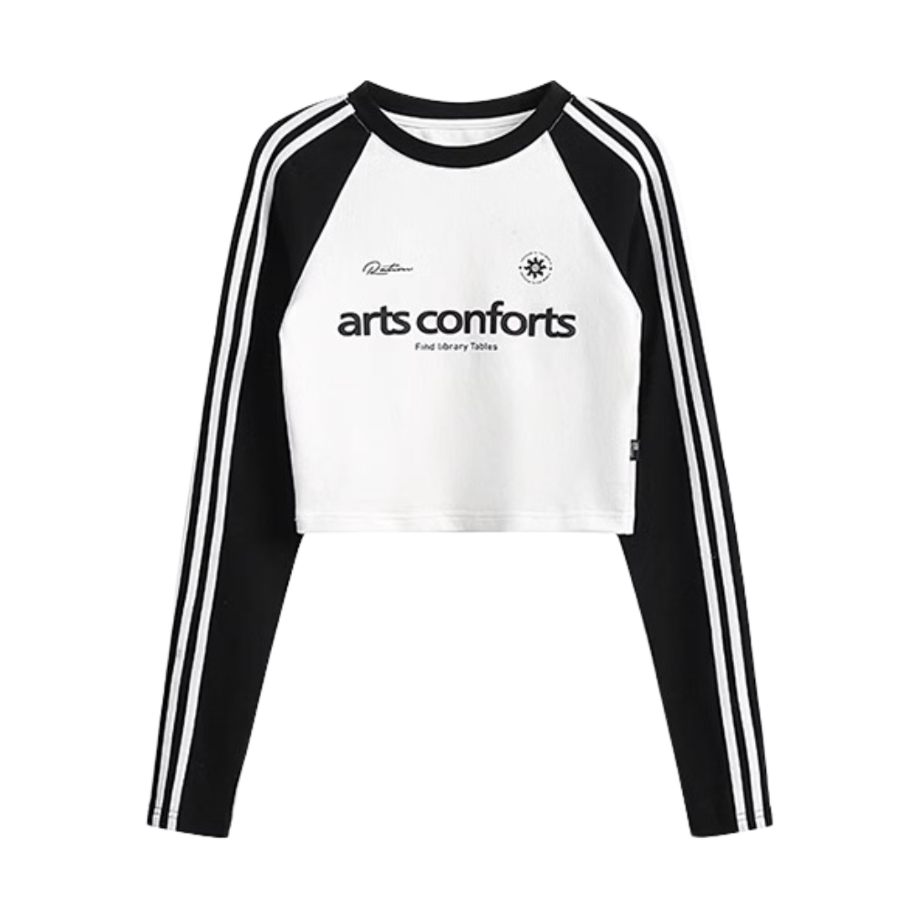 Women's Casual Stripe Letter Long Sleeve Shirt