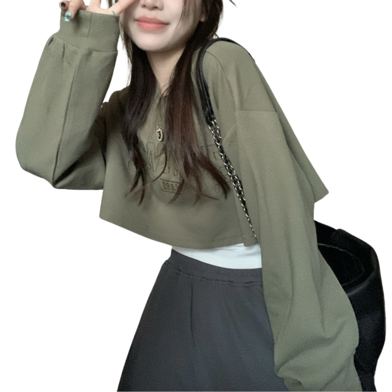 women's cropped sweatshirt