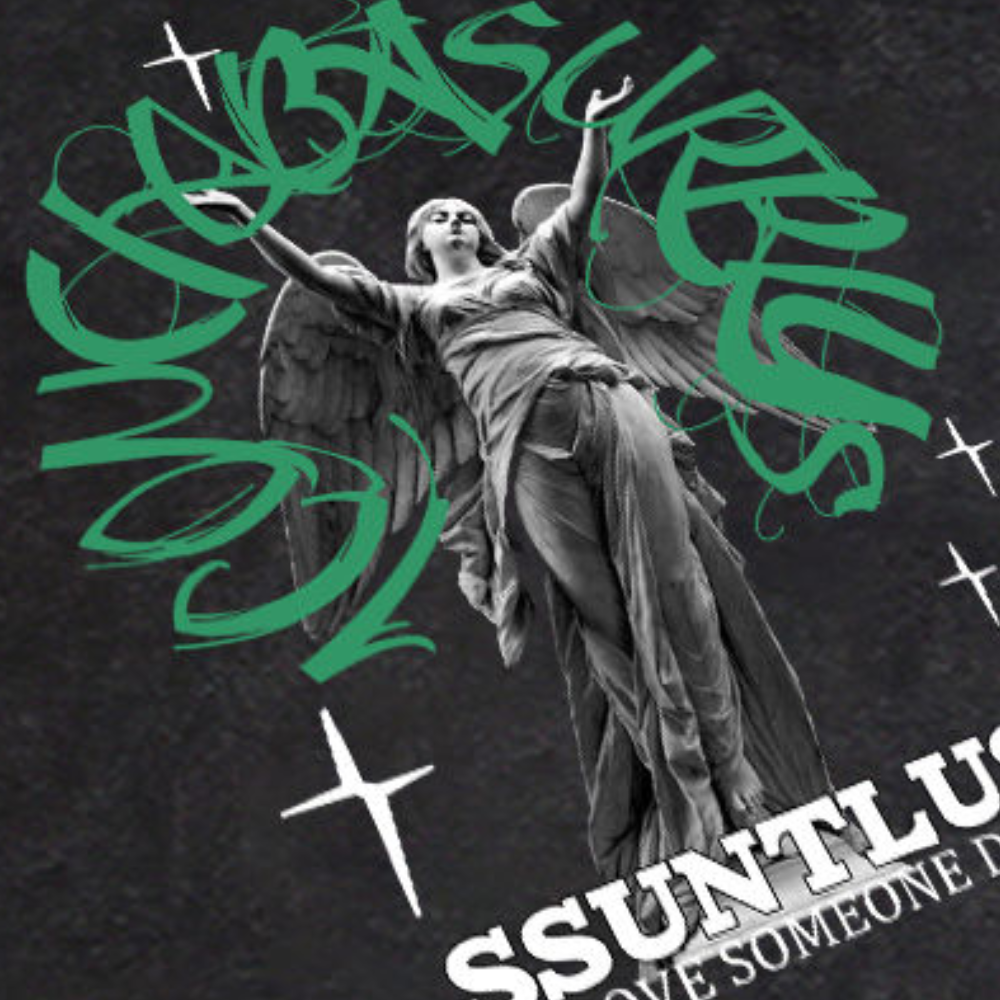 Street Angel Graphic Washed T-Shirt