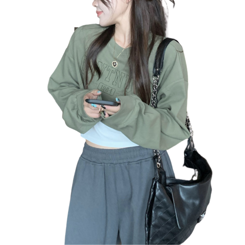 women's cropped sweatshirt