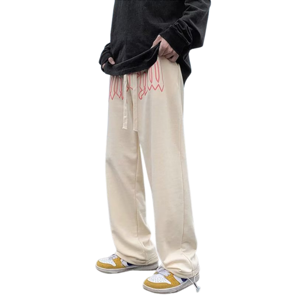 Hip Hop Drawstring Straight Sweatpants