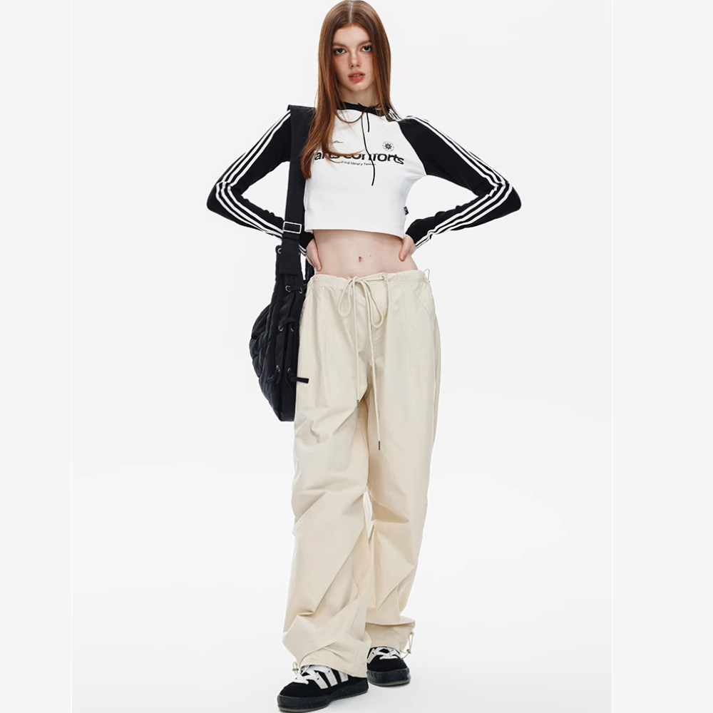 Women's Casual Stripe Letter Long Sleeve Shirt