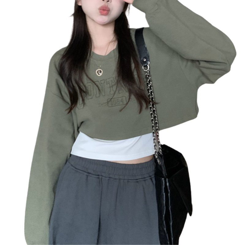 women's cropped sweatshirt