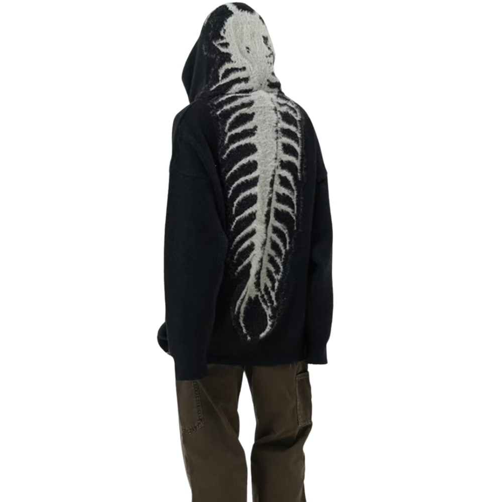High Street Skeleton Patchwork Hoodie