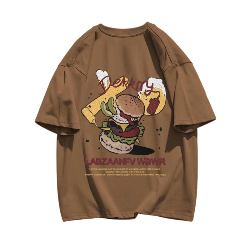 Vintage Cartoon Print T-Shirt