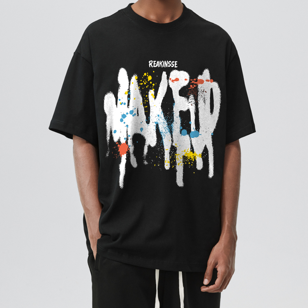 Street Alphabet Colorful Graffiti T-shirt