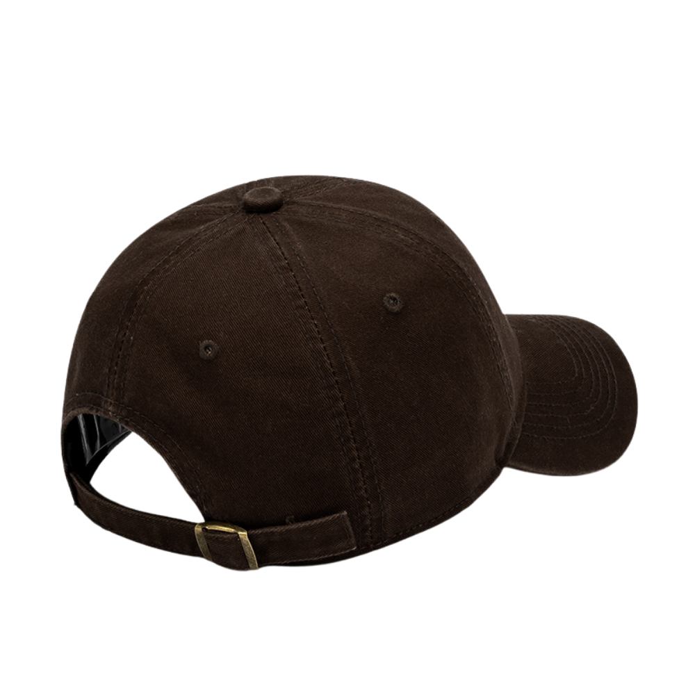 Vintagel Letter Embroidery Pure Hat