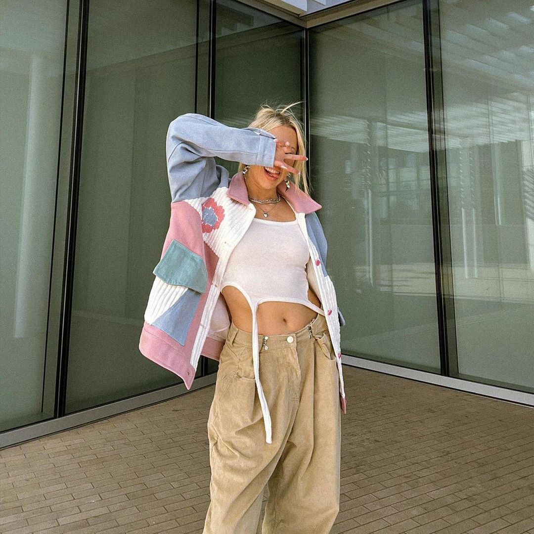 Casual Cute Patchwork Jacket