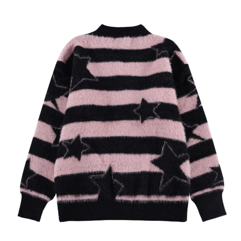 Women's Striped Star Patch Sweater