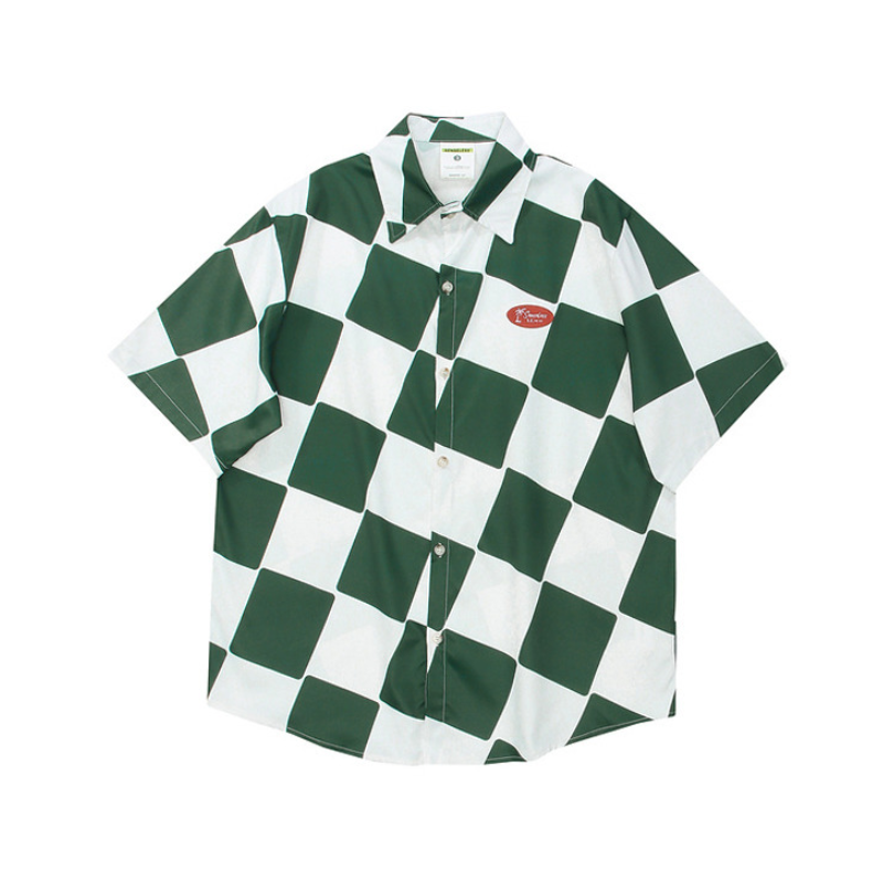 Contrast Couple Short Sleeve Shirt