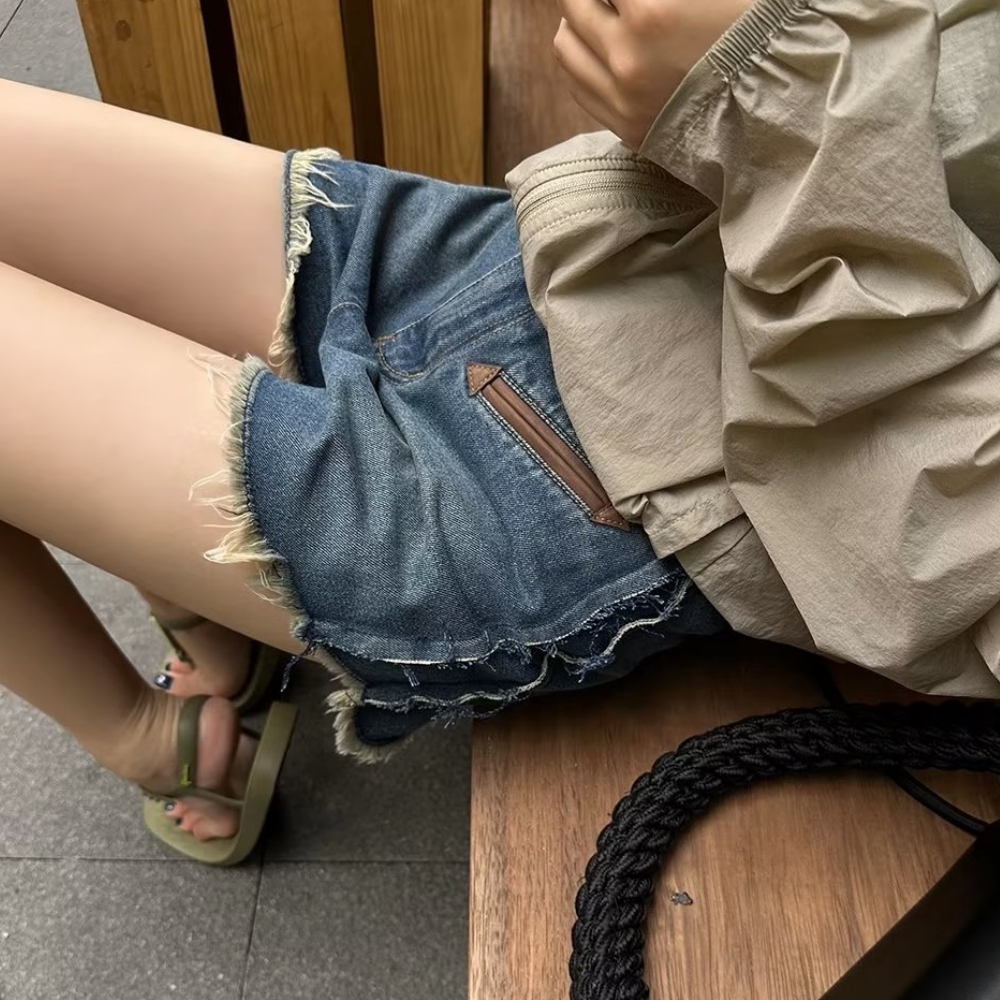 Women's Vintage Hottie Distressed Shorts