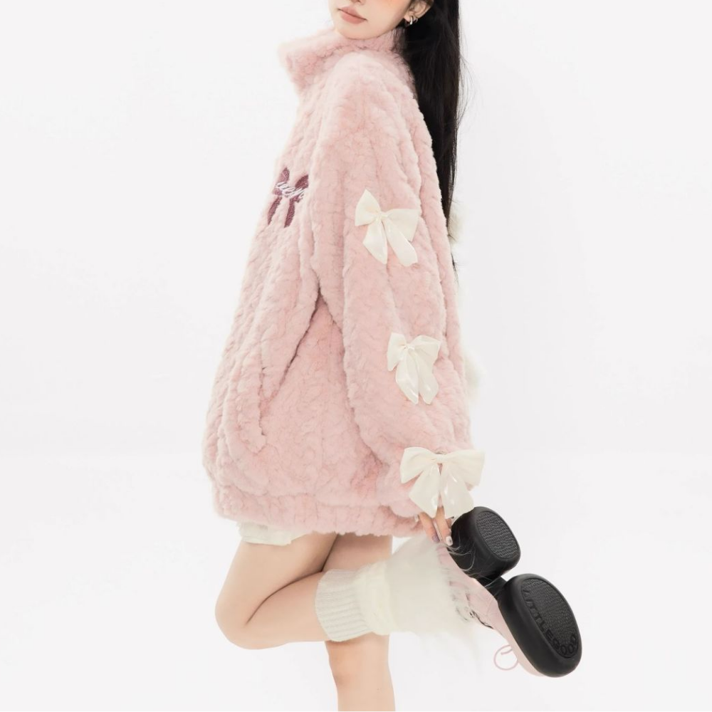 Women's Gentle Bow Coat
