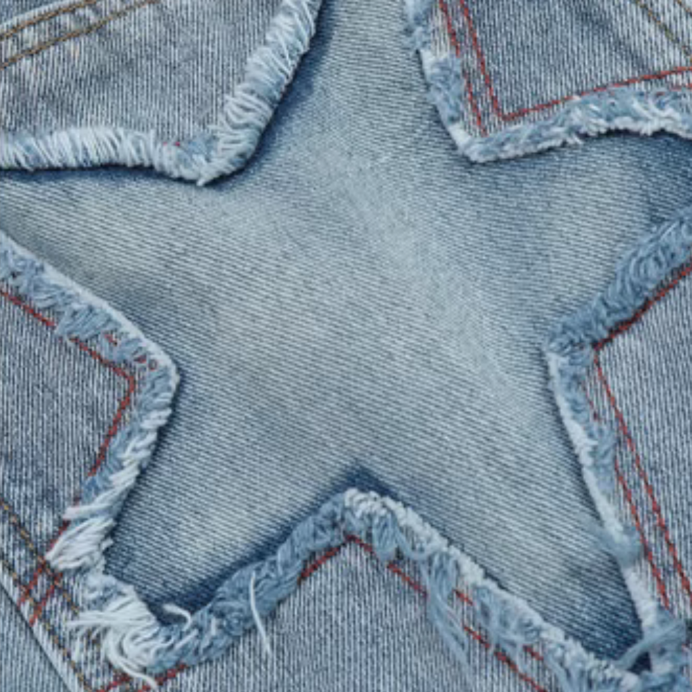 Women's Japanese Plain Star Jeans