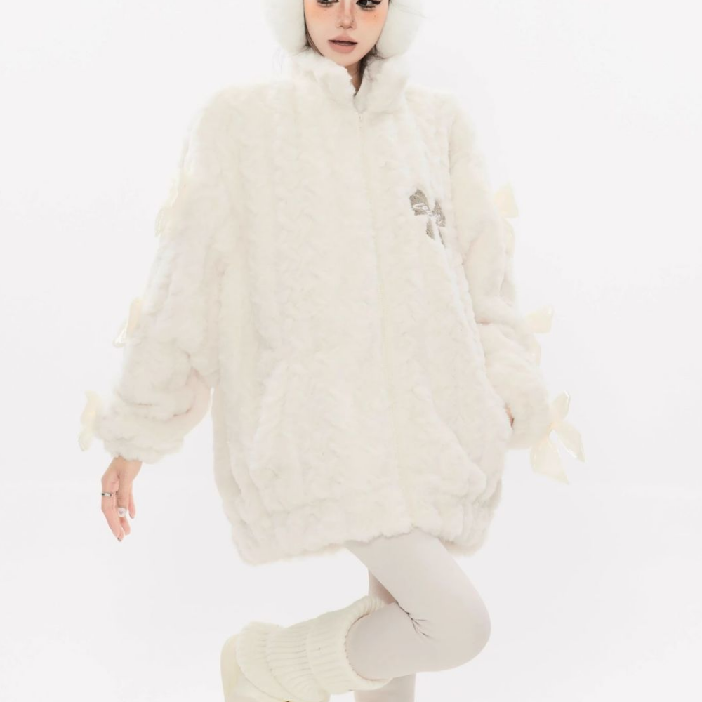 Women's Gentle Bow Coat
