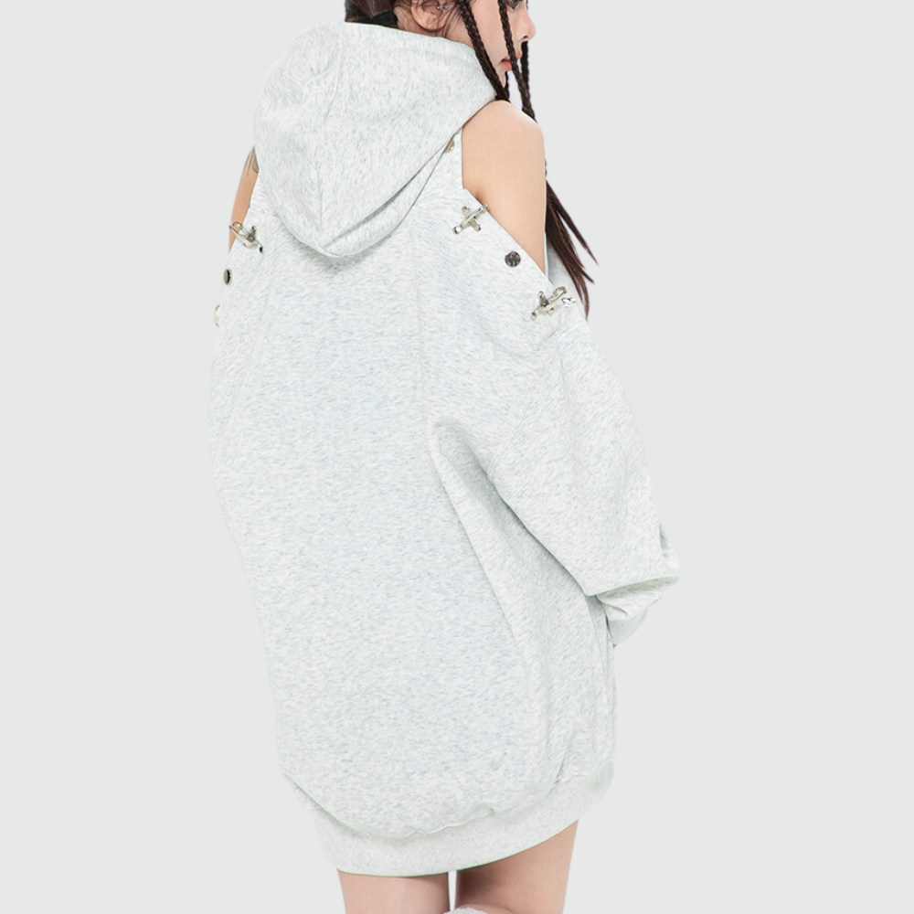 Women's Hip Hop Solid Color Hoodie