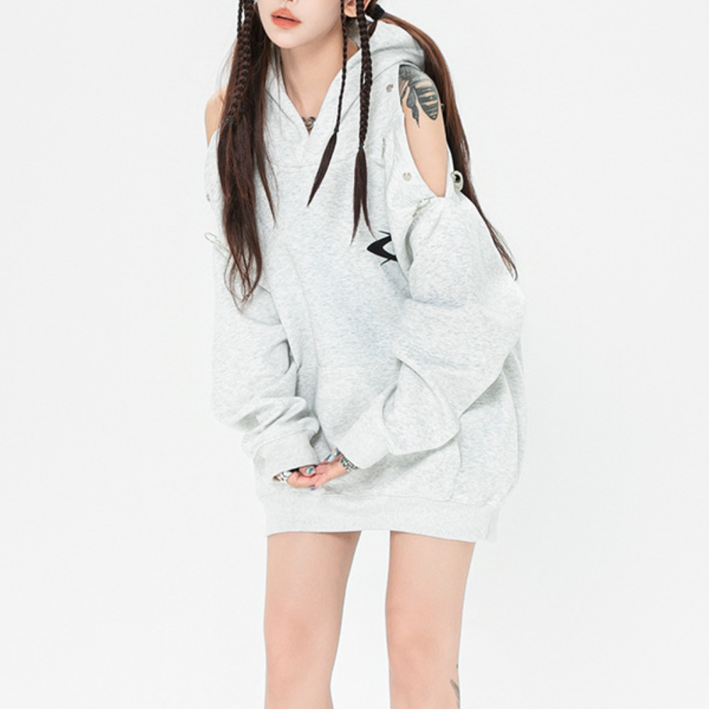 Women's Hip Hop Solid Color Hoodie