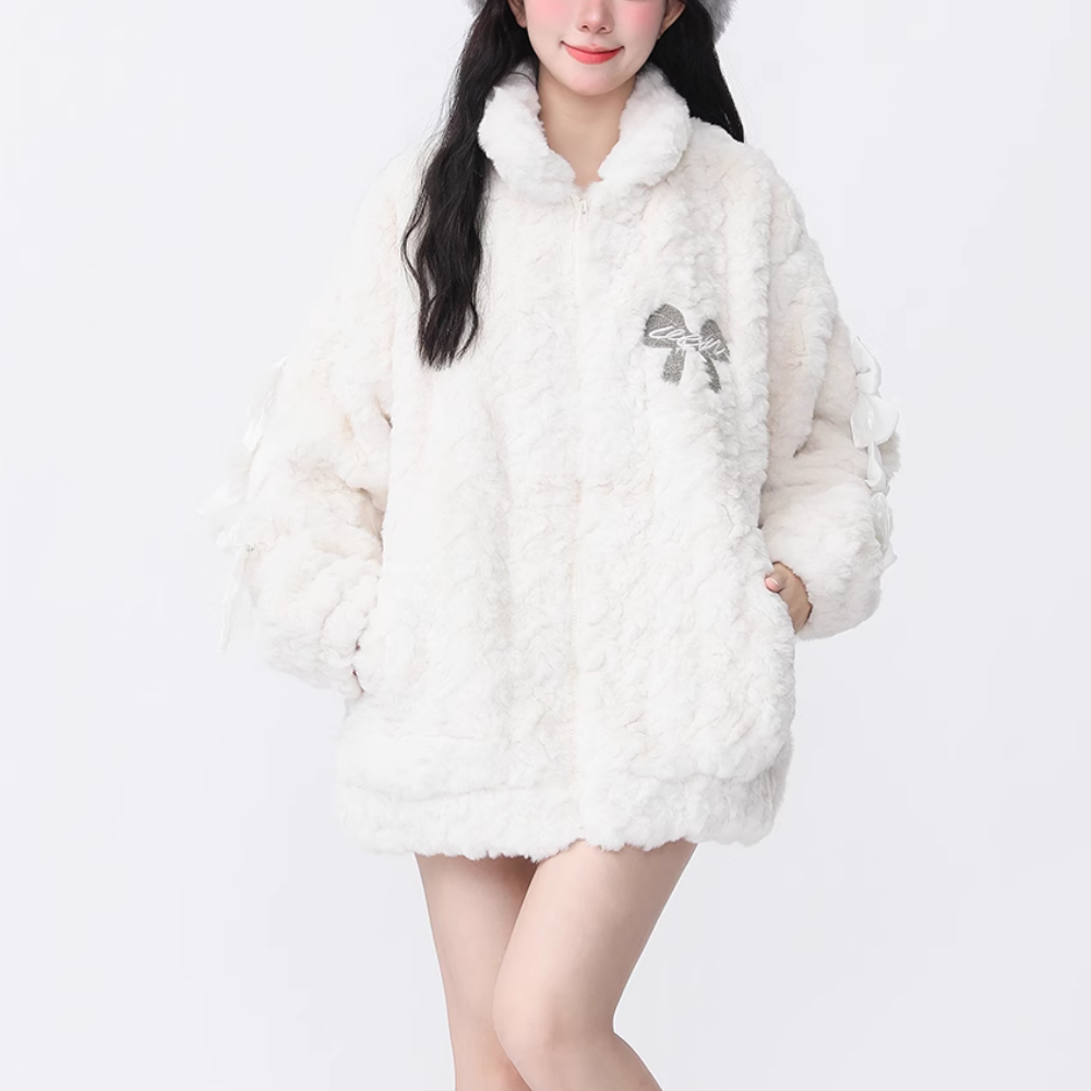 Women's Gentle Bow Coat