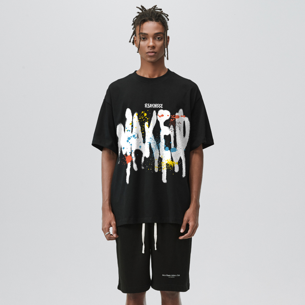 Street Alphabet Colorful Graffiti T-shirt