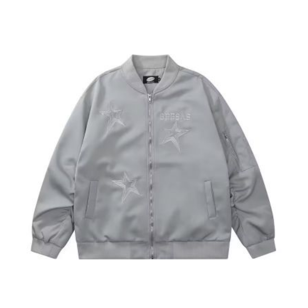 Urban Star Embroidery Baseball Jacket
