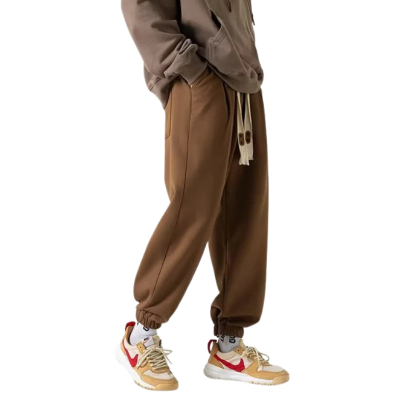 Solid Color Drawstring Sweatpants