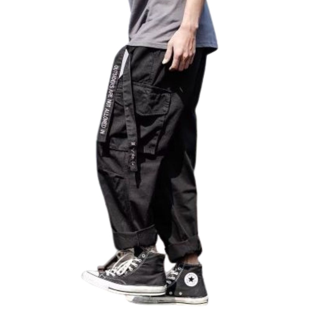 Street Belted Multi-Pocket Cargo Pants