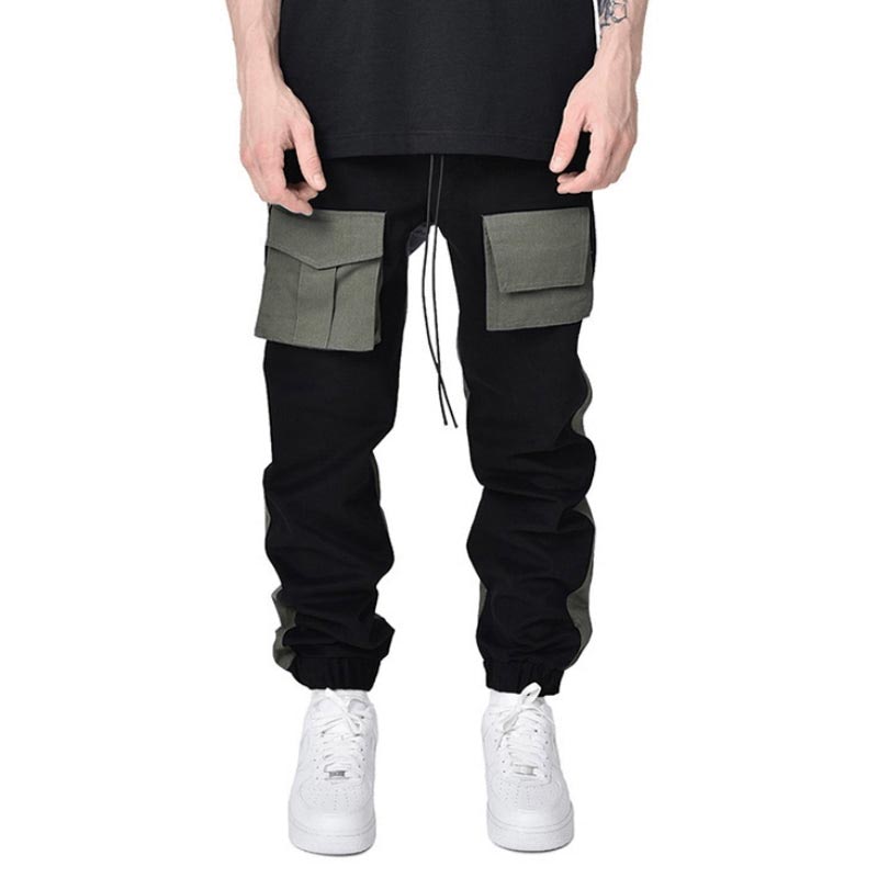 Patchwork Pockets Cargo Pants