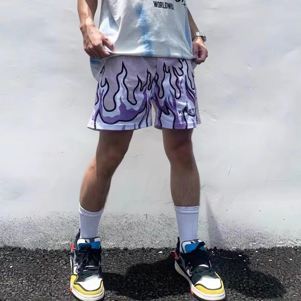 American Street Basketball Flames Shorts
