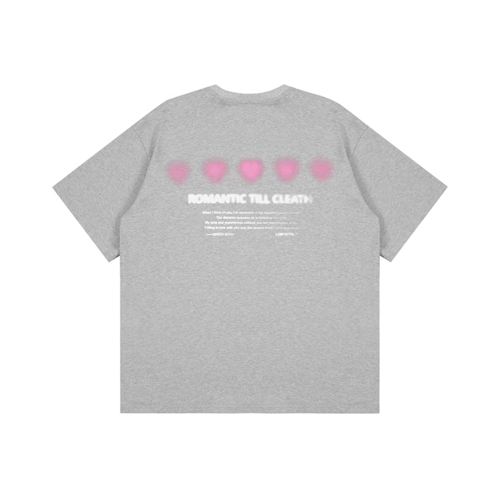 Fuzzy Heart Cotton T-shirt