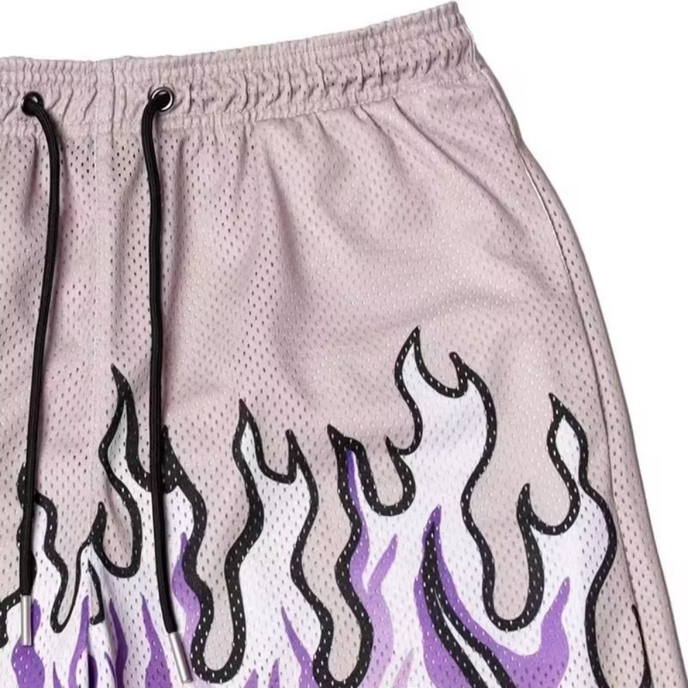 American Street Basketball Flames Shorts