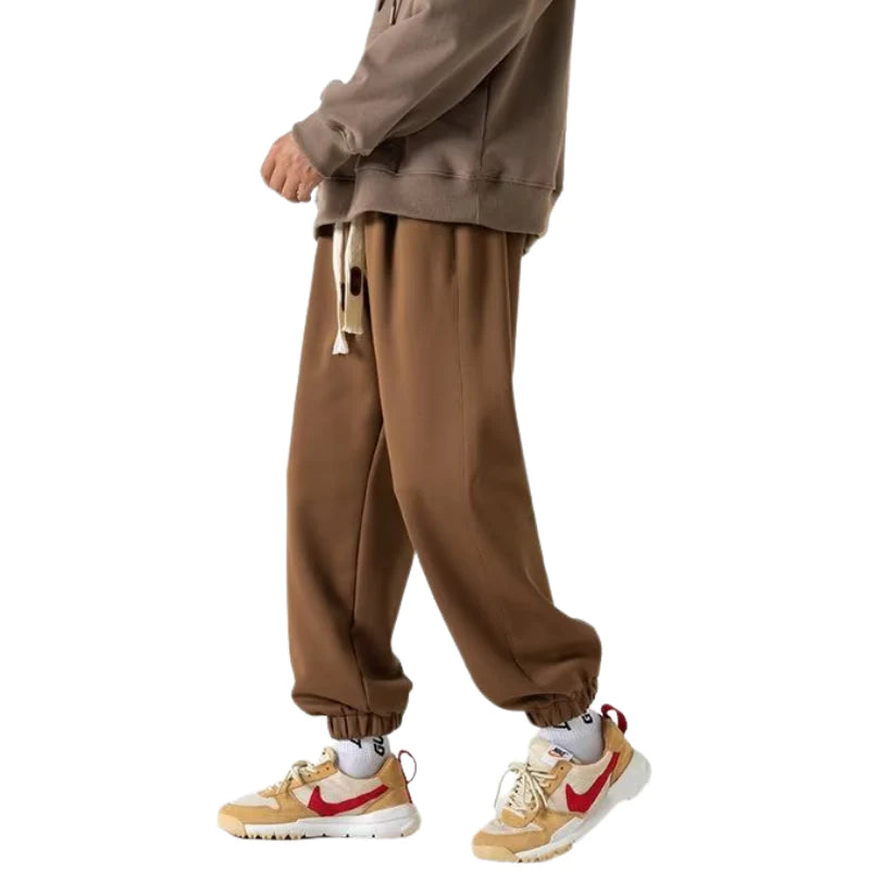 Solid Color Drawstring Sweatpants