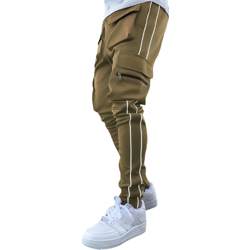 Modern Reflective Line Cargo Pants