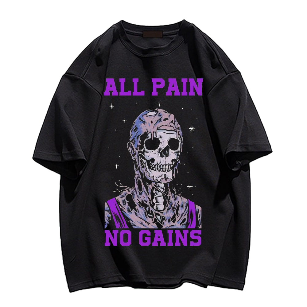 Anime Print Trendy Crew Neck T-shirt