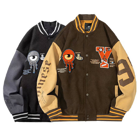 Vintage Street Bold Embroidery Jacket