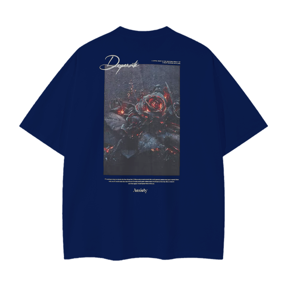 Pure Cotton 260G Flame Rose T-shirt