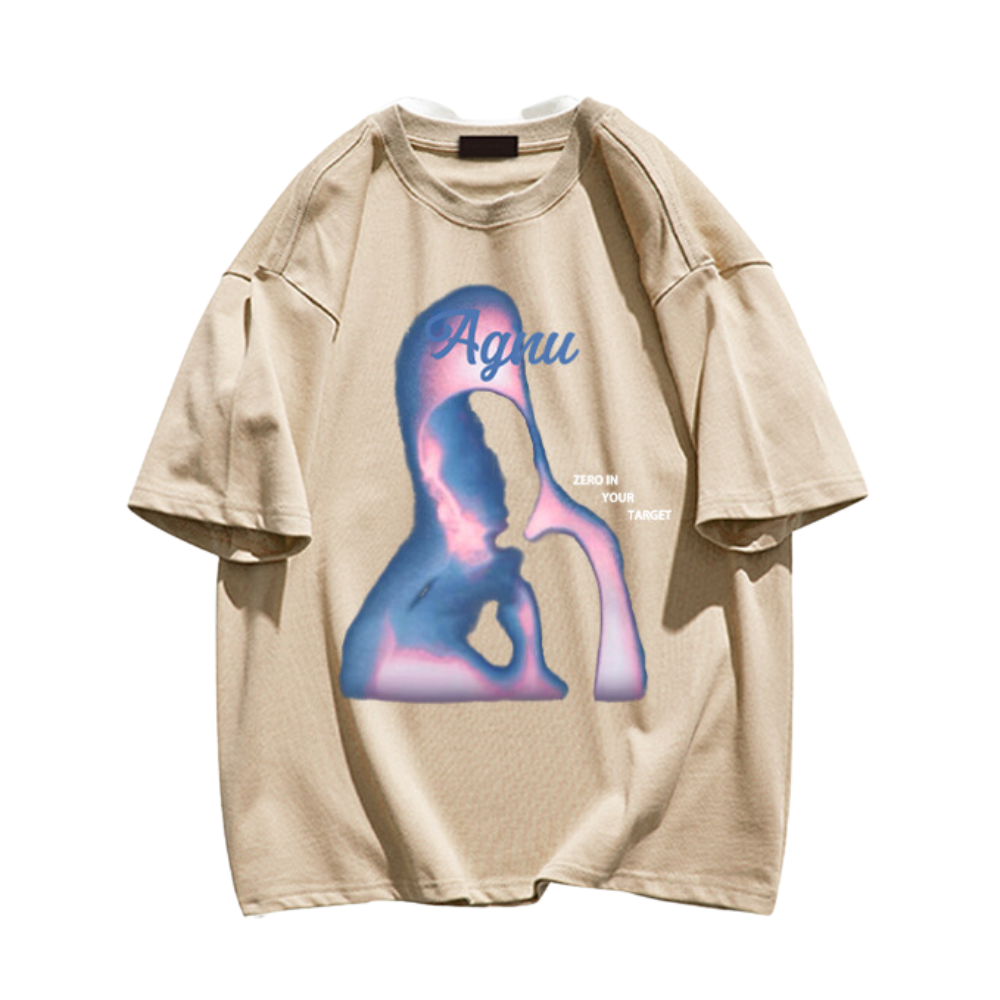 City Punk Abstract Silhouette Graphic T-Shirt