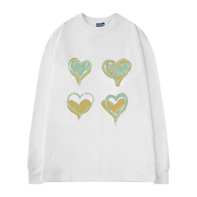 Graffiti Heart Print Sweatshirt