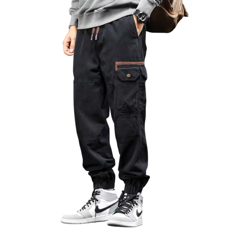 Vintage Solid Multi Pocket Cargo Pants