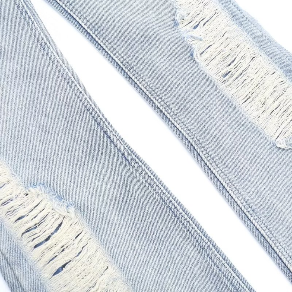 Urban Street Distressed Straight Leg Jeans