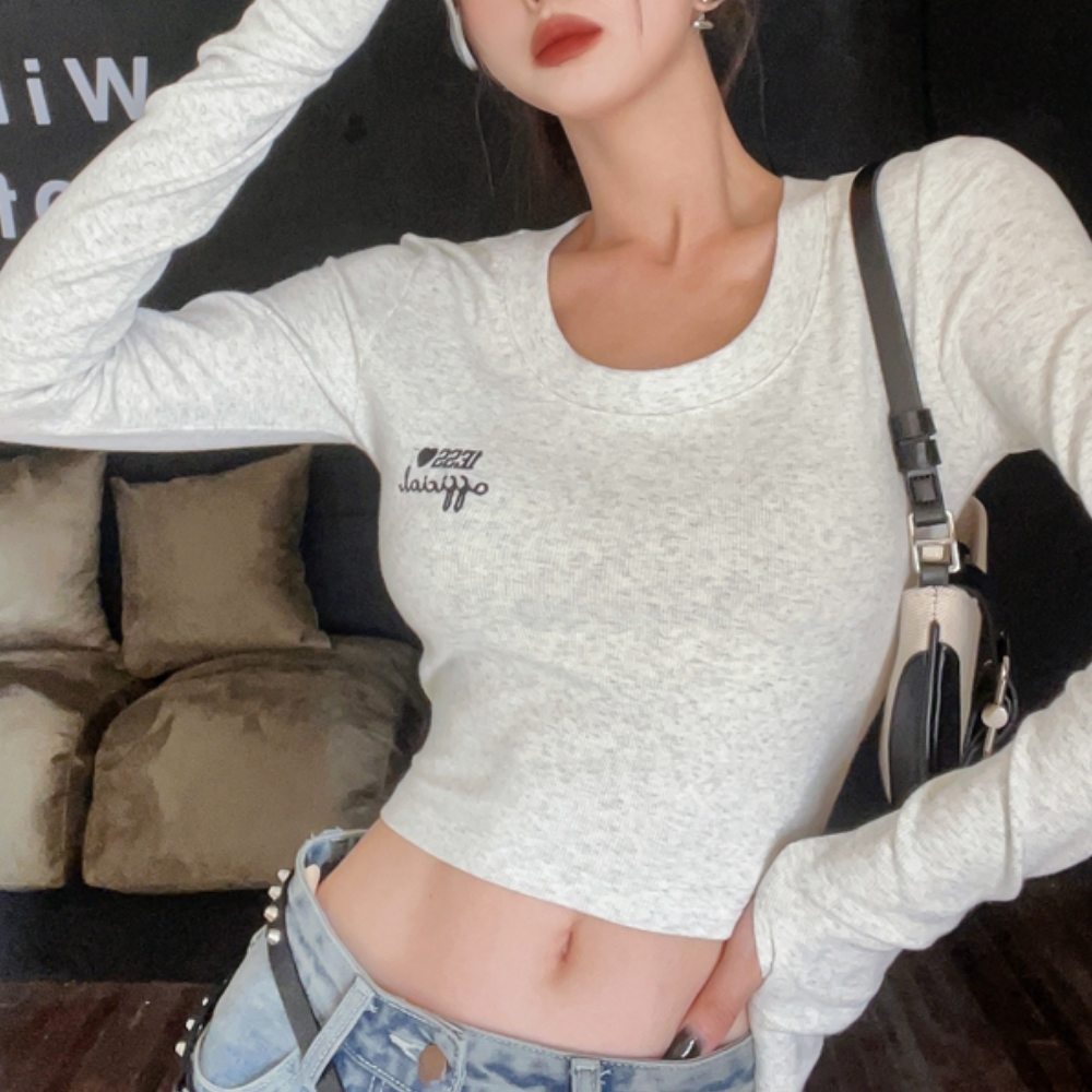 Women's American Casual Solid Color Long Sleevess