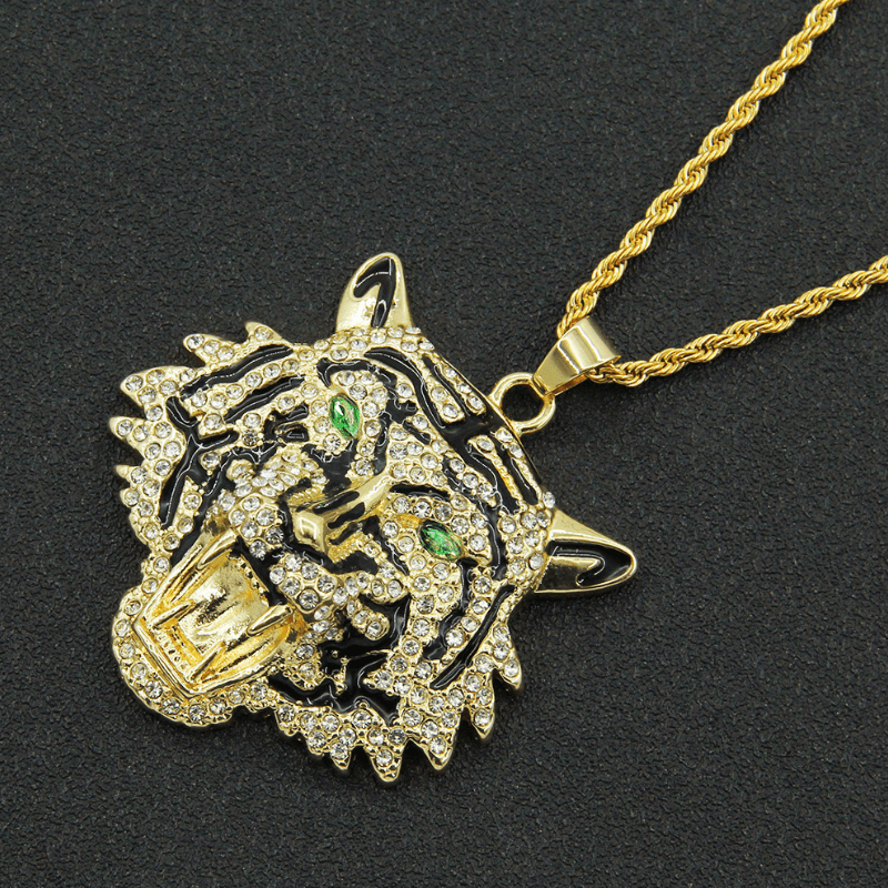 Tiger Pendant Necklace