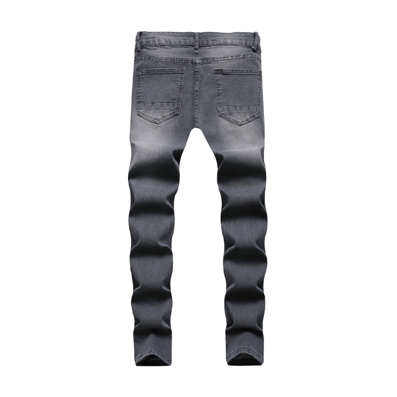 Versatile Ripped Stacked Jeans