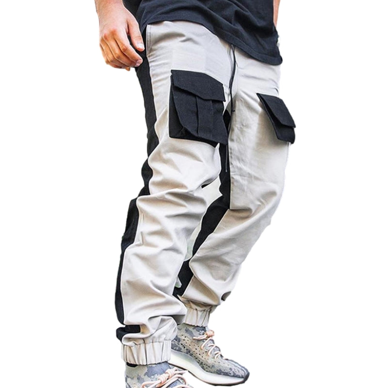 Patchwork Pockets Cargo Pants