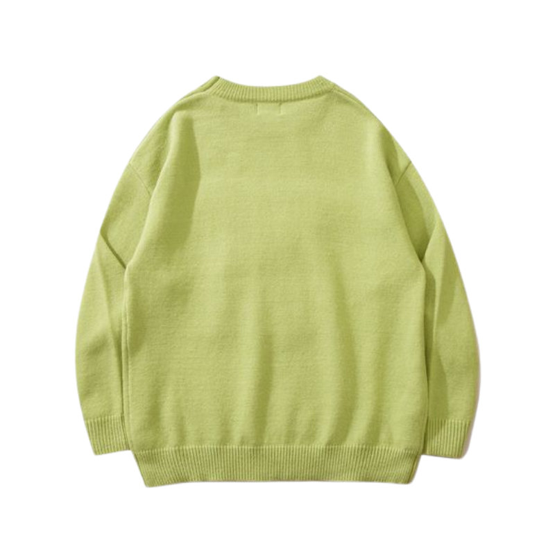 Vintage Flocked Bunny Rabbit Sweater