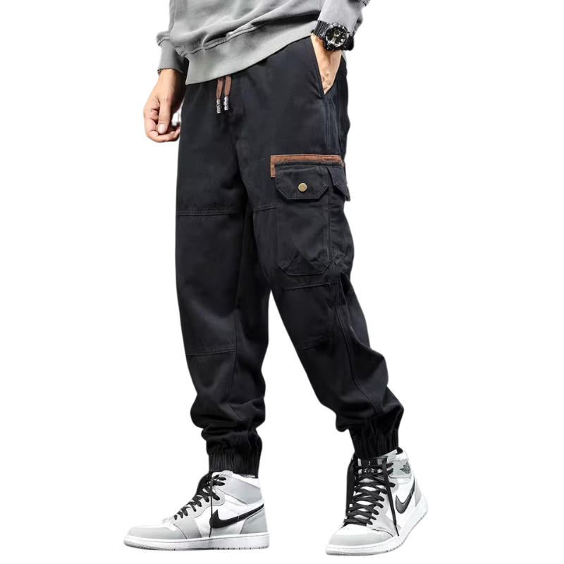 Vintage Solid Multi Pocket Cargo Pants