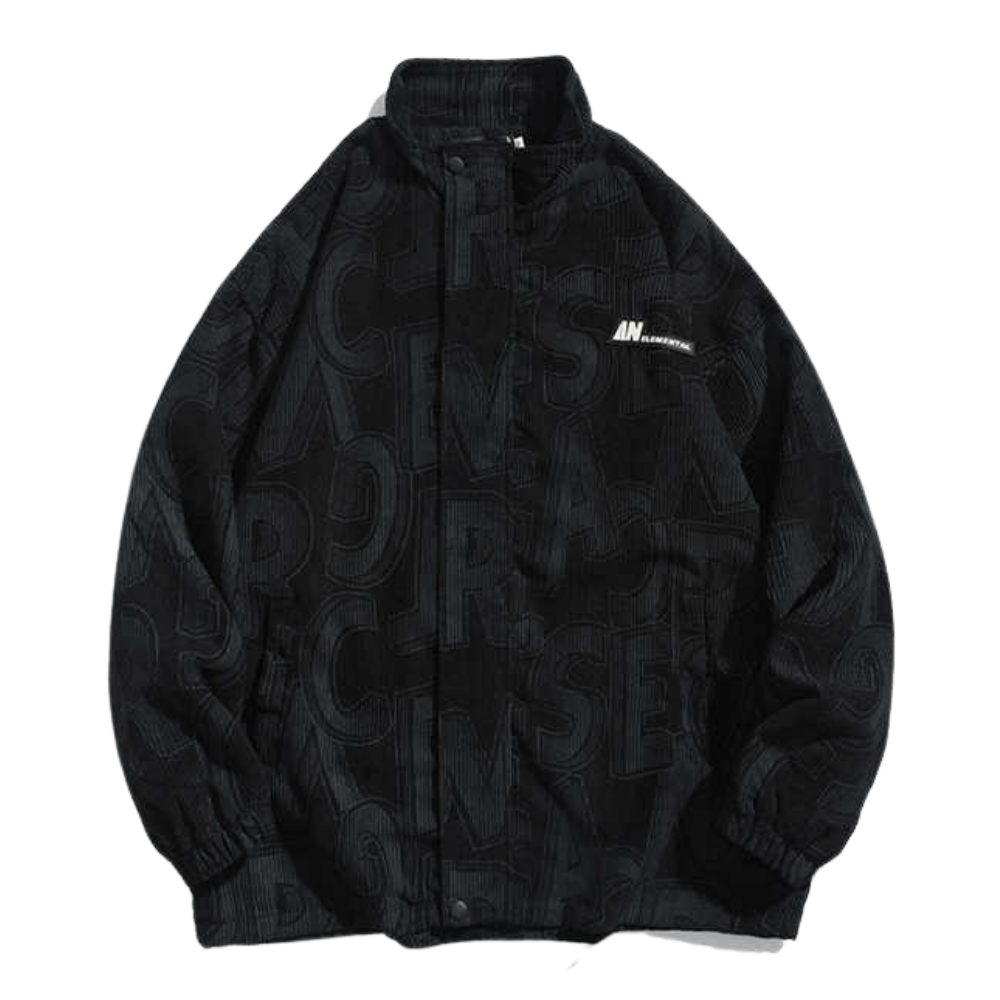 Pure Letter Pattern Casual Jacket