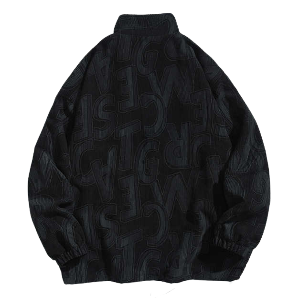 Pure Letter Pattern Casual Jacket